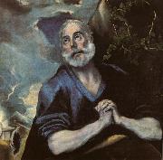 El Greco The Tears of St Peter of all the old masters oil painting